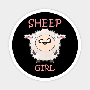 Sheep Girl Magnet